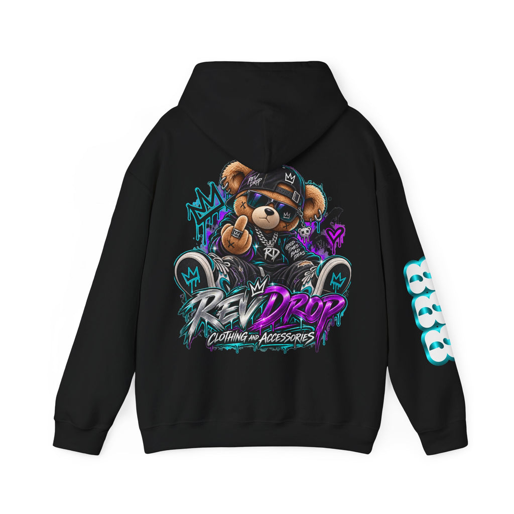 Hoodie - 'RevDrop' Streetwear Teddy Bear Graphic Hoodie