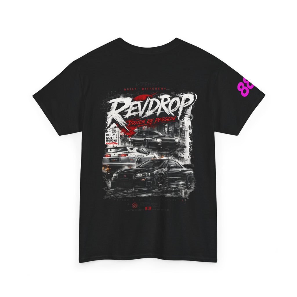 RevDrop Racing Tee — JDM Street Car Graphic T-Shirt
