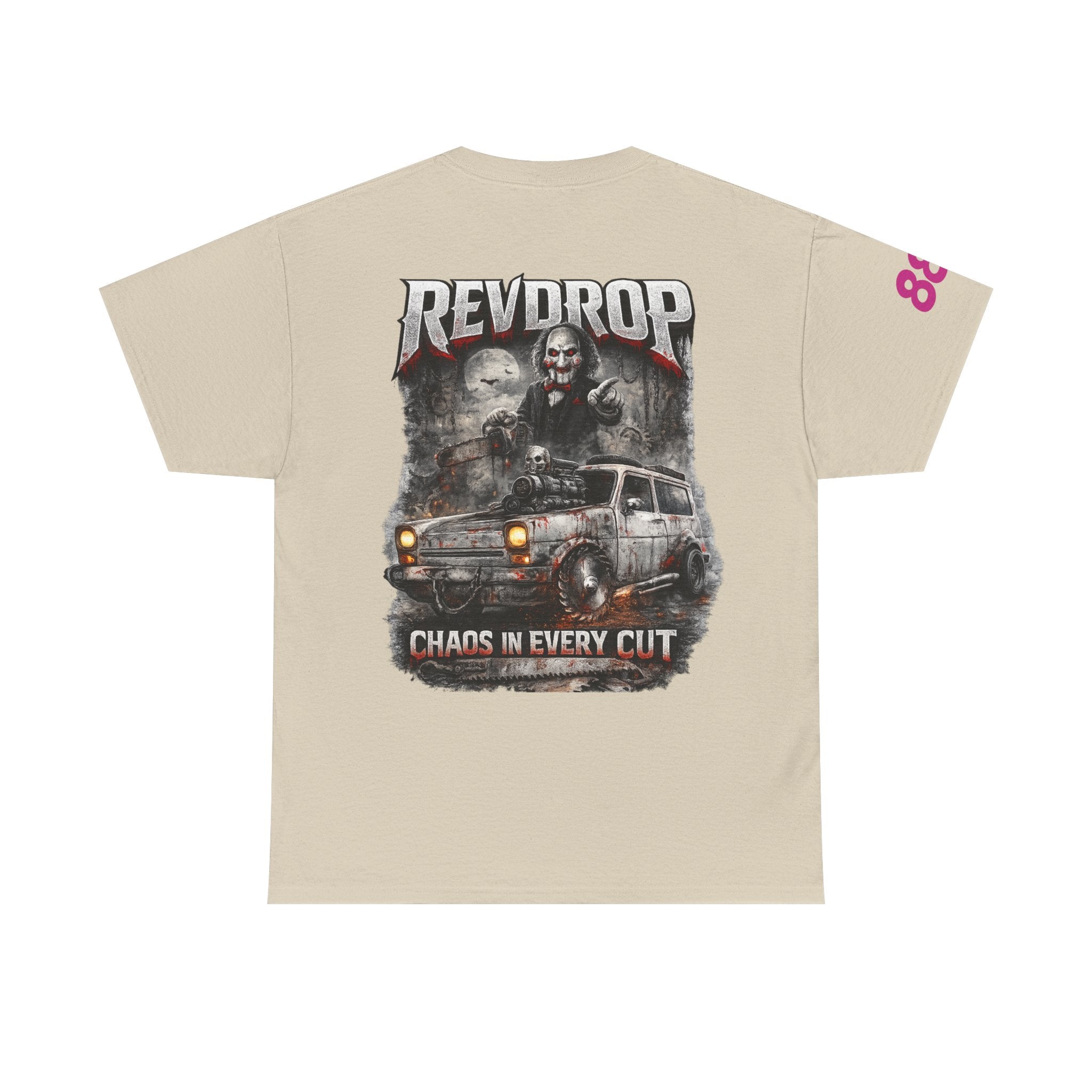 Band Tee — RevDrop “Chaos In Every Cut” Graphic T‑Shirt