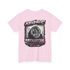 RevDrop Racing Tee — JDM Wheel Graphic T-Shirt