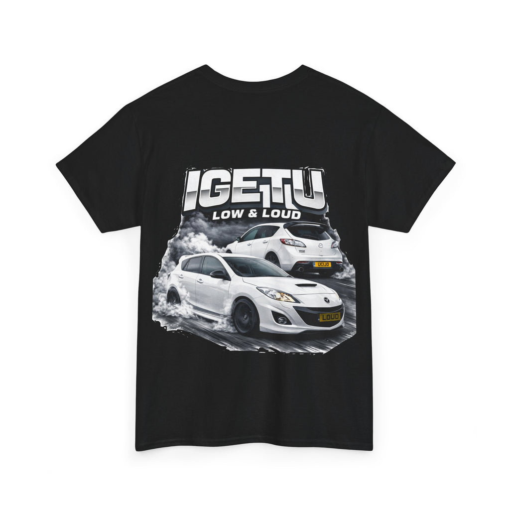Car Crew T‑Shirt — “IGETTU Low & Loud” Graphic Tee