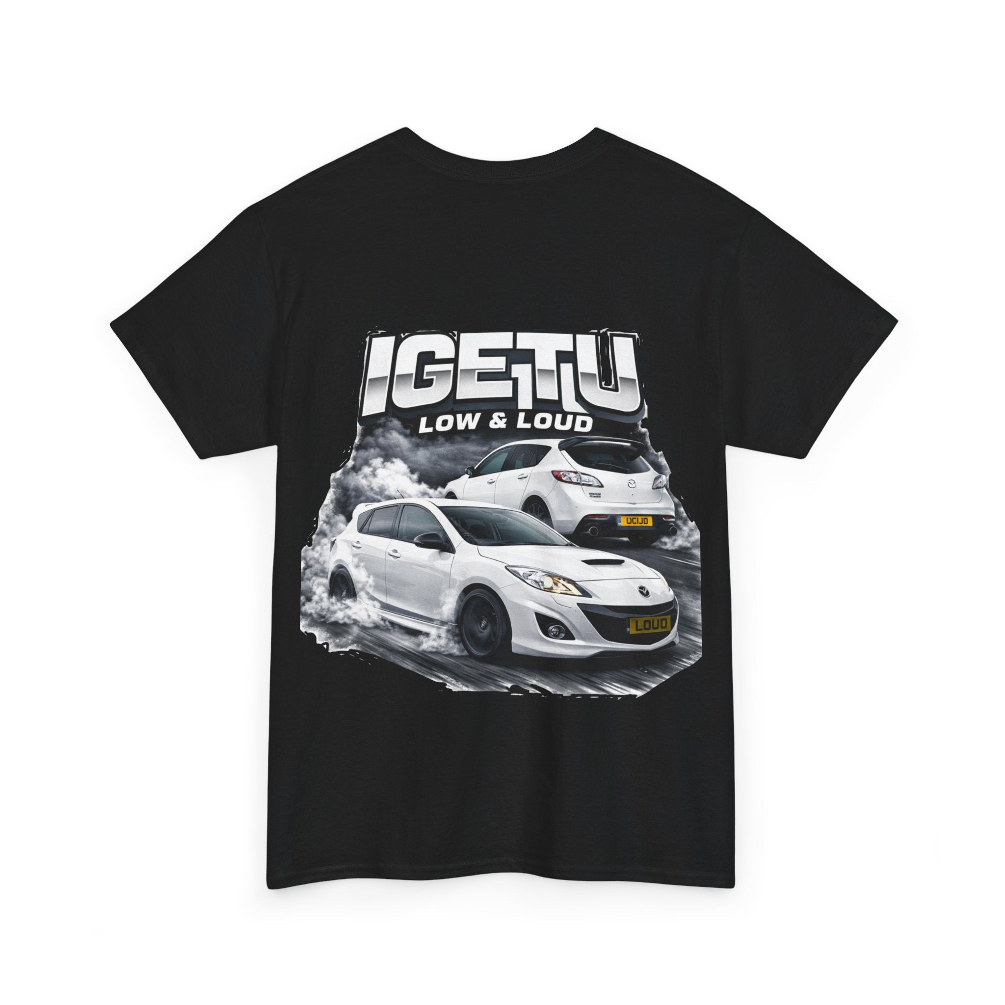 Car Crew T‑Shirt — “IGETTU Low & Loud” Graphic Tee