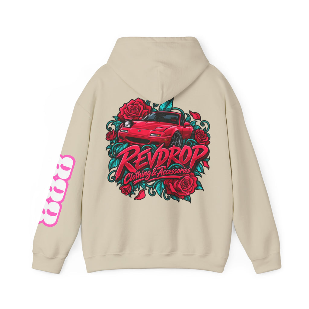 RevDrop Roses & Redline Miata Unisex Hoodie