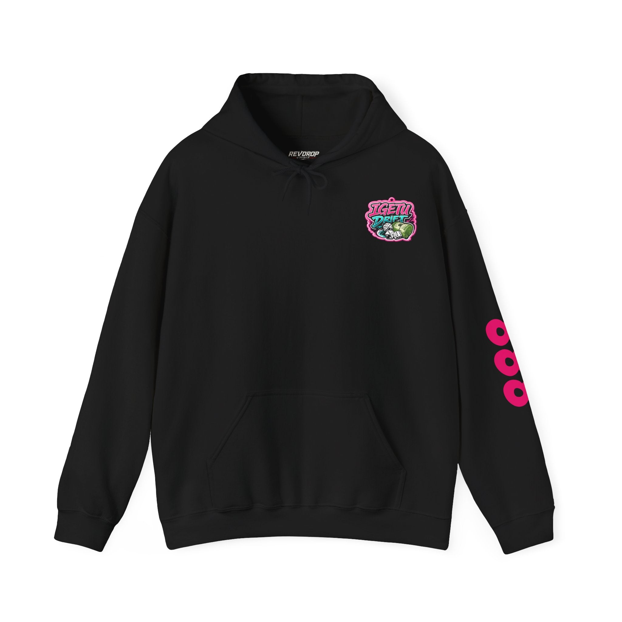 RevDrop Vintage Racing Hoodie — Retro Car Logo Pullover