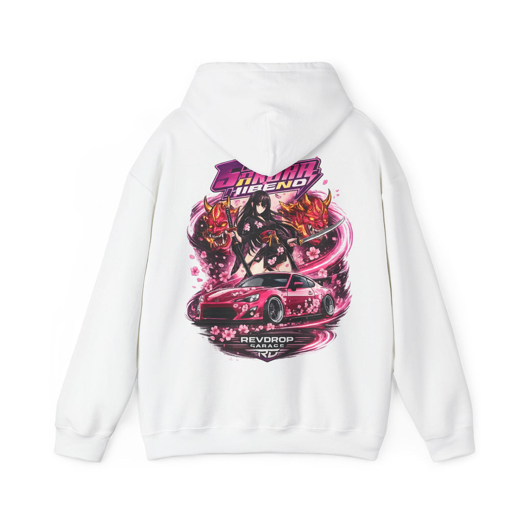Hoodie — RevDrop Racing Anime Graphic Pullover (Cherry Blossom Drift)
