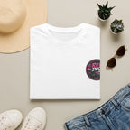T-Shirt — Retro Pink 'Red Drop' Logo Pocket Tee