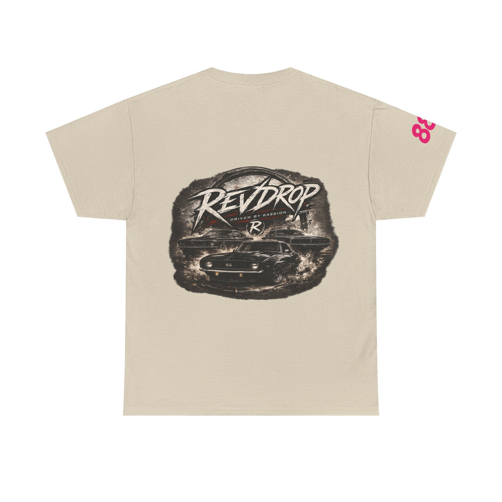 RevDrop Racing Tee — Retro Car Graphic T-Shirt