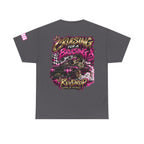 RevDrop Cruising For A Bruising – F*ck Cancer Unisex Graphic Tee 🎀💀🏁