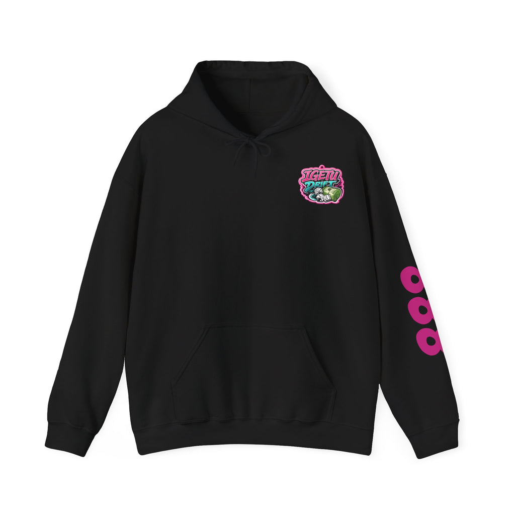 Hoodie — "Rev Up: Chaos In Every Cut" Gothic Car & Reaper Graphic