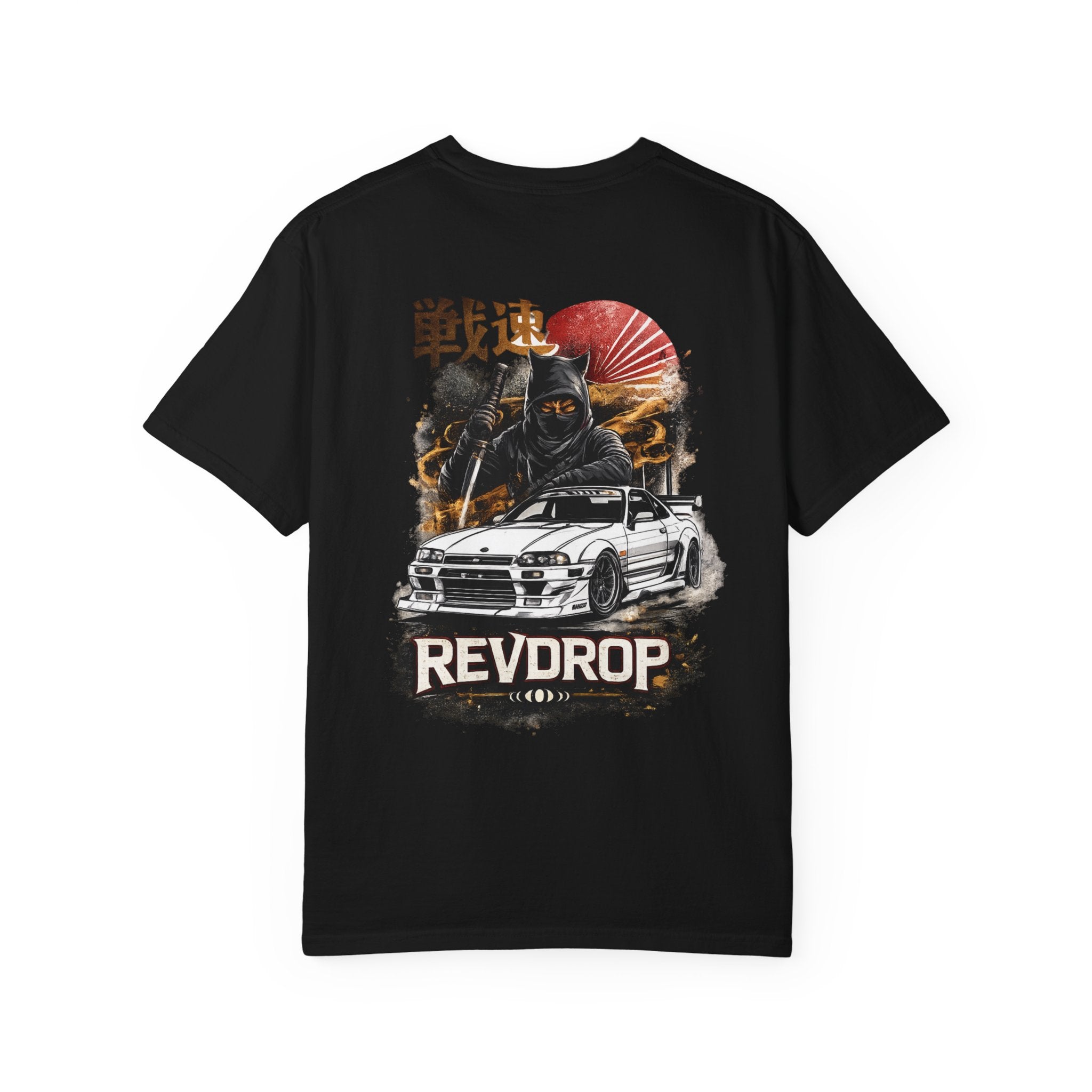 RevDrop Samurai Skyline T-Shirt — JDM Racing Car Graphic Tee