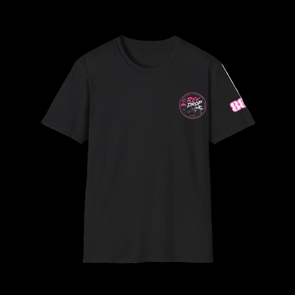 Retro Dream Logo T-Shirt — Vintage 80s Neon Chest Patch Tee