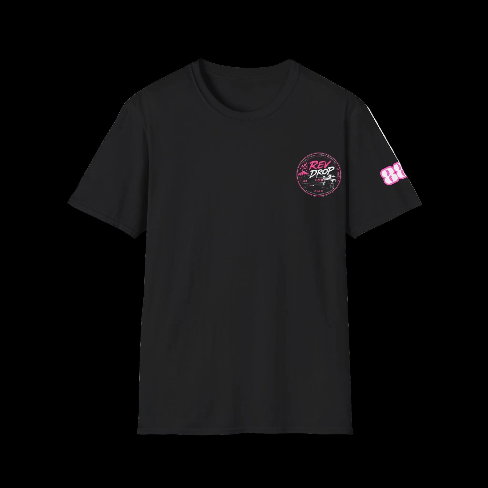 Retro Dream Logo T-Shirt — Vintage 80s Neon Chest Patch Tee
