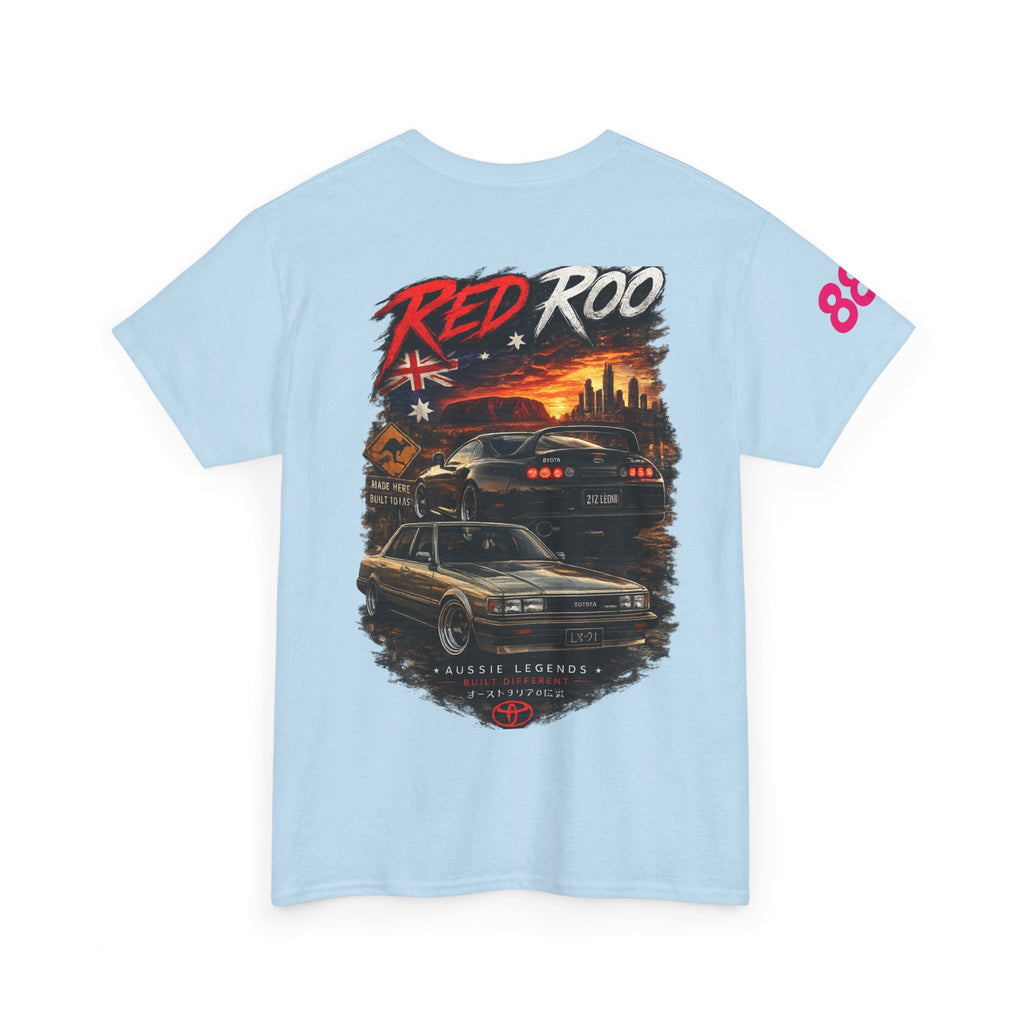 Red Roo Retro Muscle Car Tee