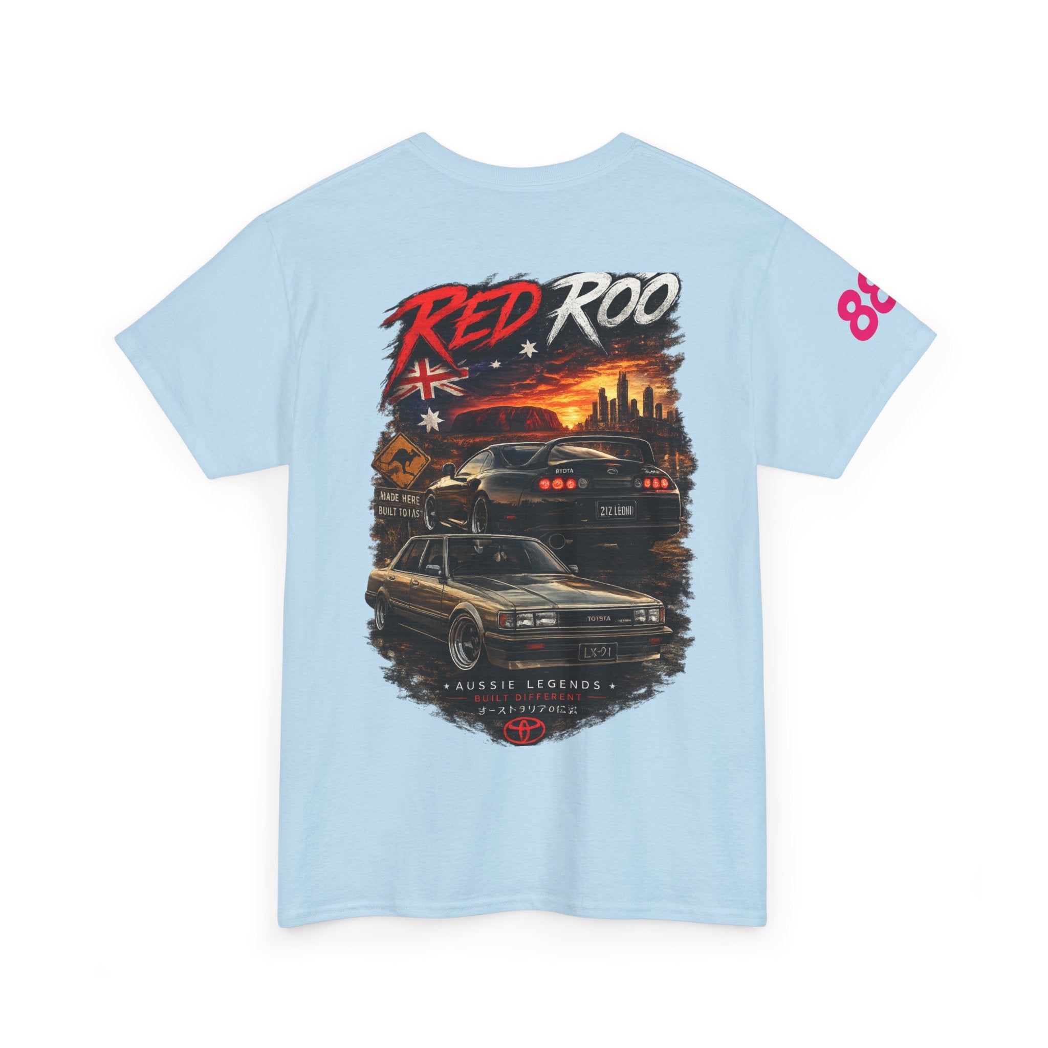 Red Roo Retro Muscle Car Tee