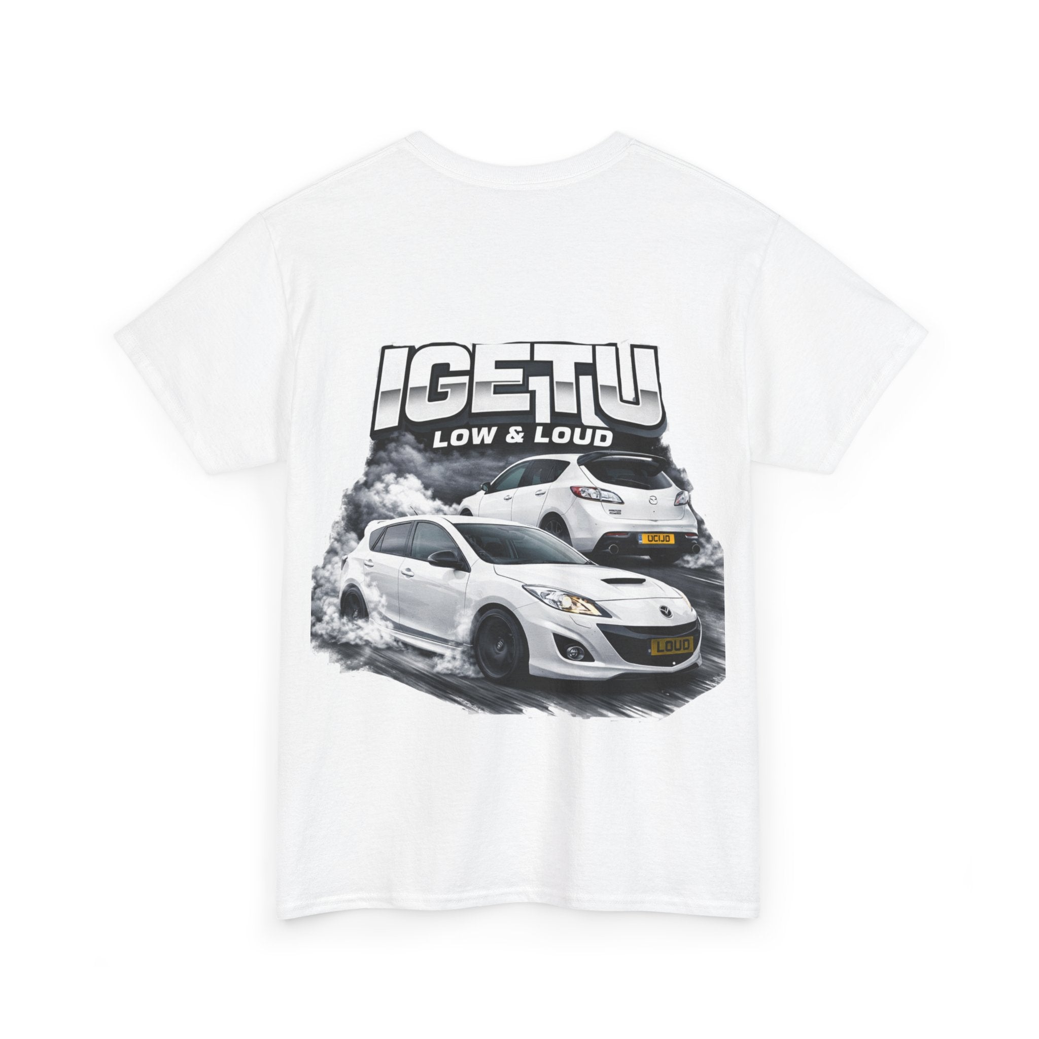 Car Crew T‑Shirt — “IGETTU Low & Loud” Graphic Tee