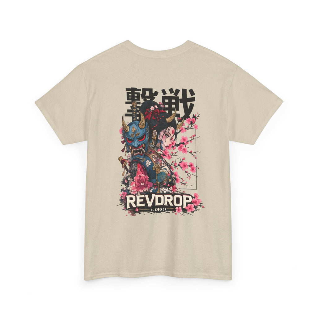 Samurai Oni Tee — 'REVDROP' Japanese Warrior Graphic T‑Shirt