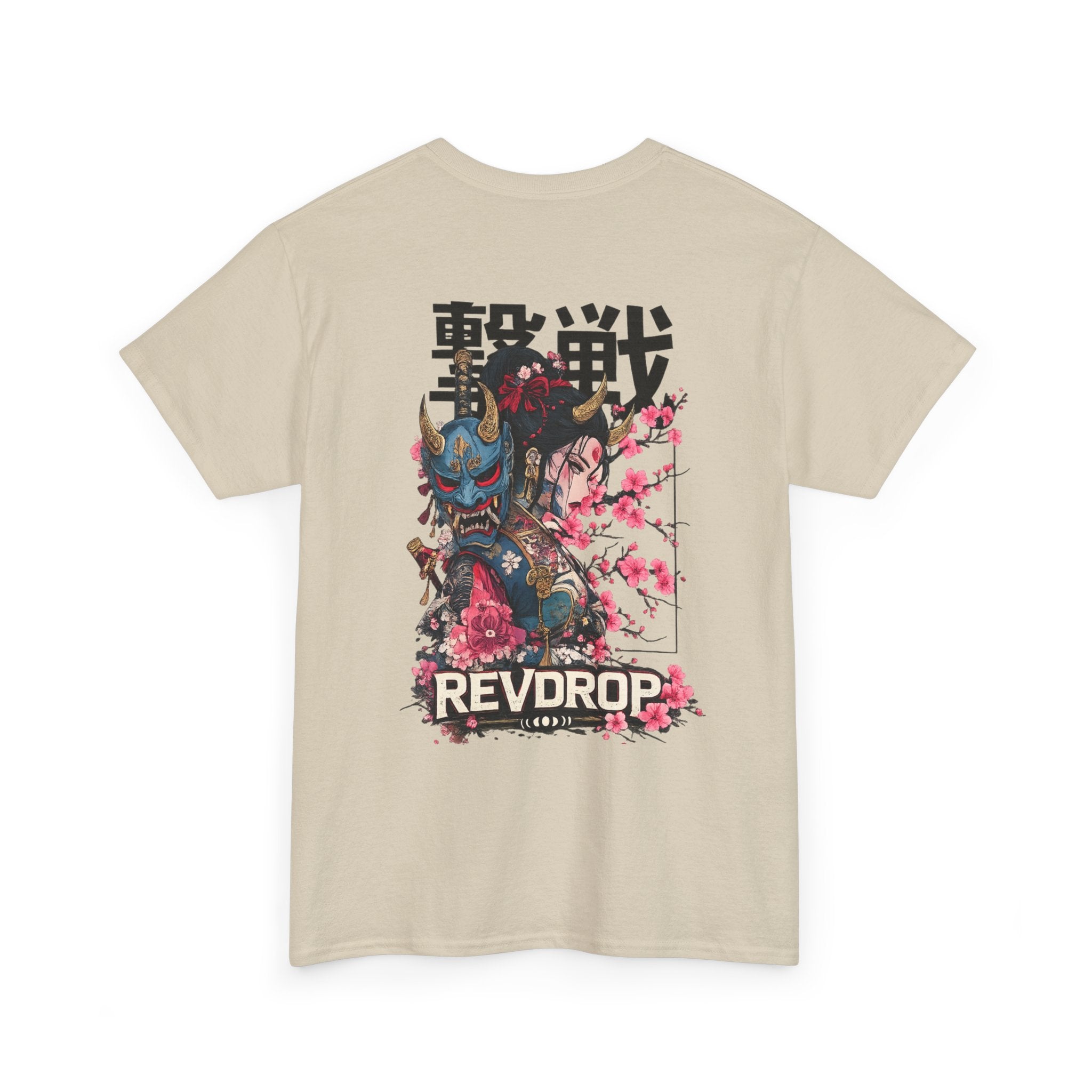 Samurai Oni Tee — 'REVDROP' Japanese Warrior Graphic T‑Shirt