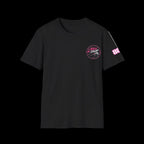 Retro Badge T-Shirt — "Red Drop" Vintage Surf Logo Chest Tee