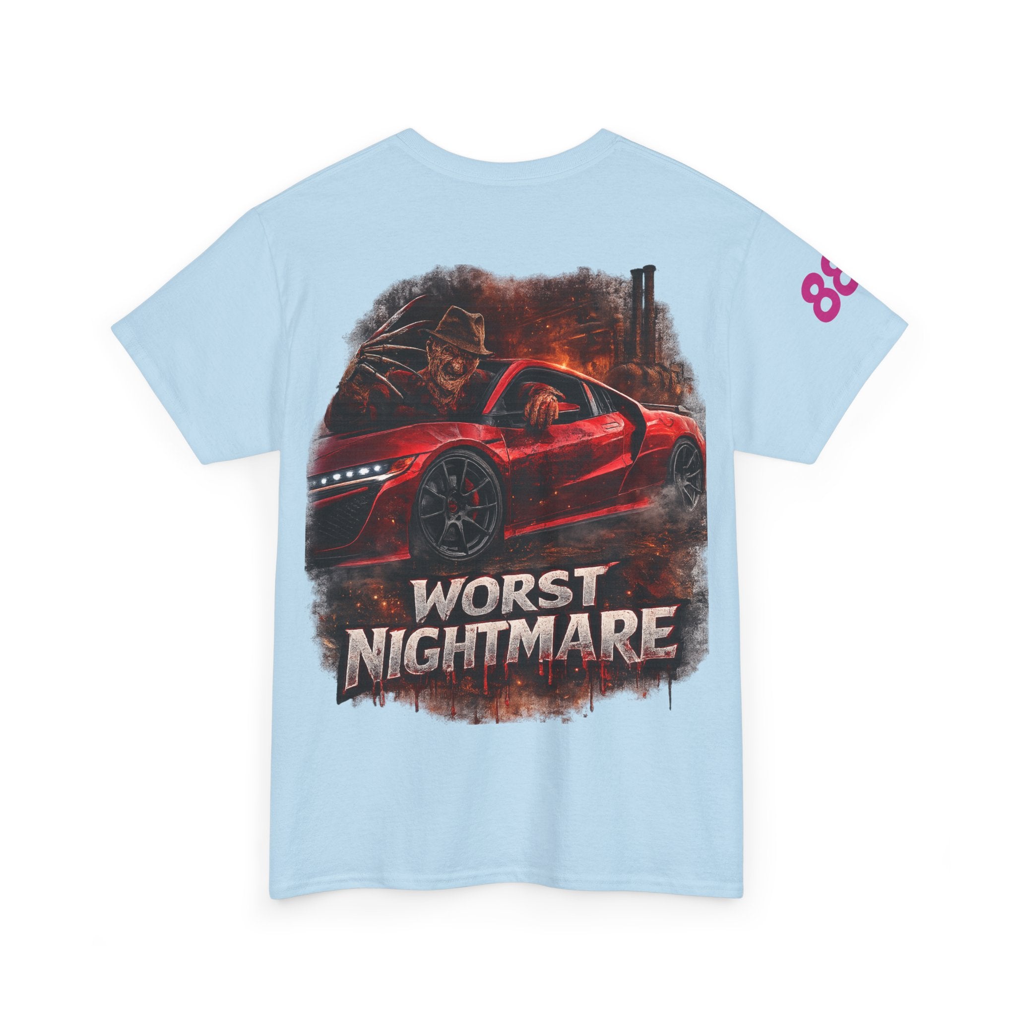 Graphic Tee — 'Worst Nightmare' Red Sports Car Streetwear T-Shirt
