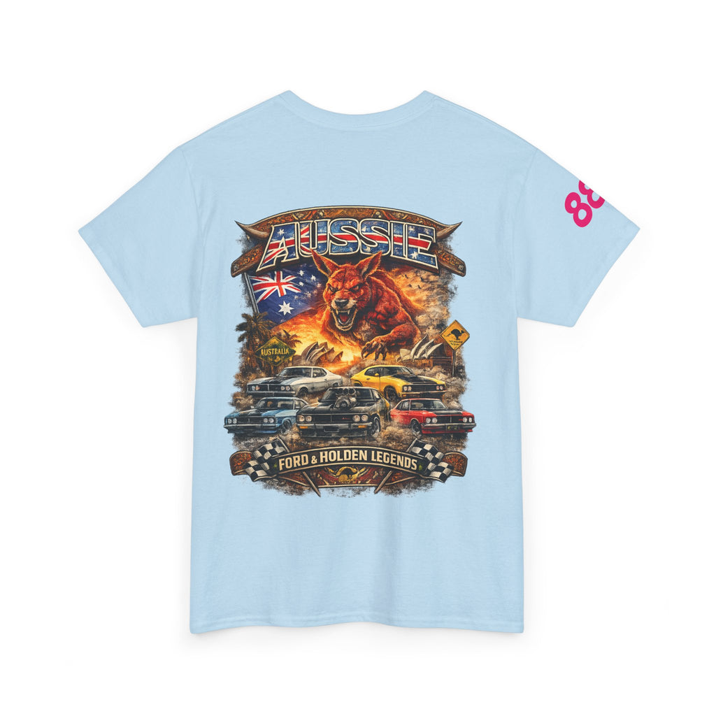 T-Shirt — Aussie V8 Muscle Car Graphic Tee (Ford & Holden Legends)