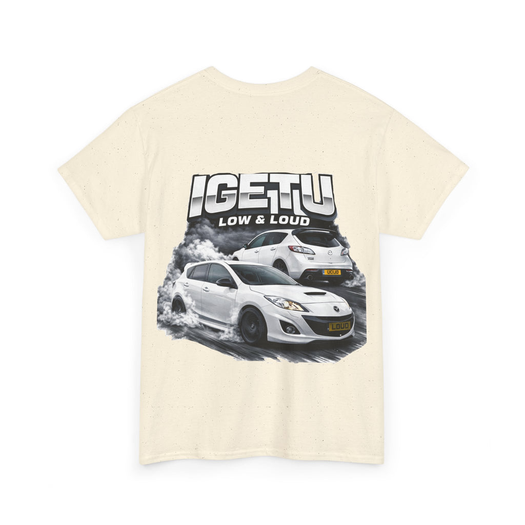 Car Crew T‑Shirt — “IGETTU Low & Loud” Graphic Tee
