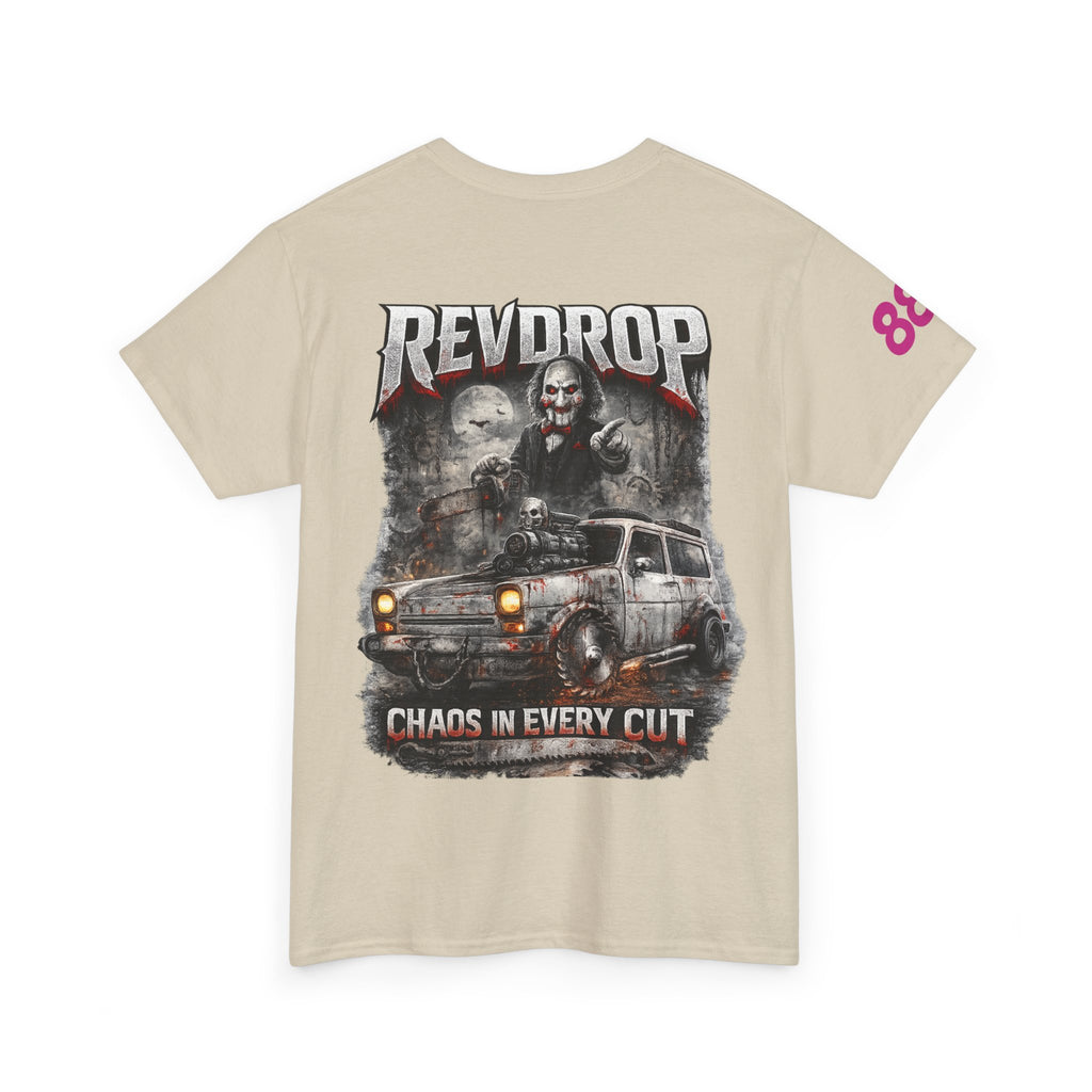 Band Tee — RevDrop “Chaos In Every Cut” Graphic T‑Shirt