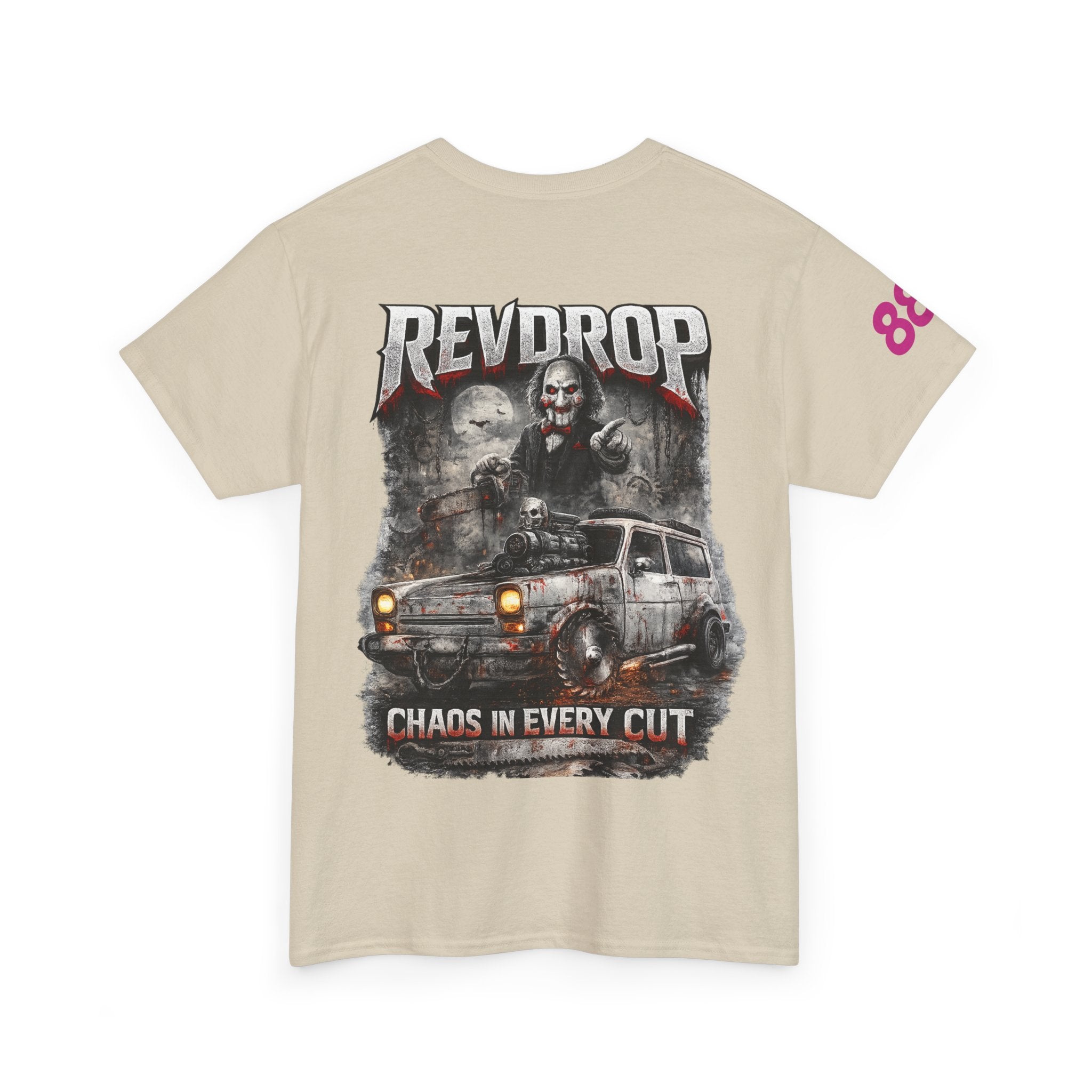 Band Tee — RevDrop “Chaos In Every Cut” Graphic T‑Shirt