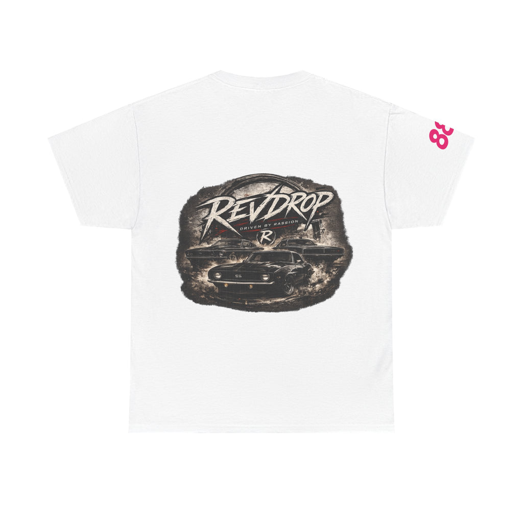 RevDrop Racing Tee — Retro Car Graphic T-Shirt