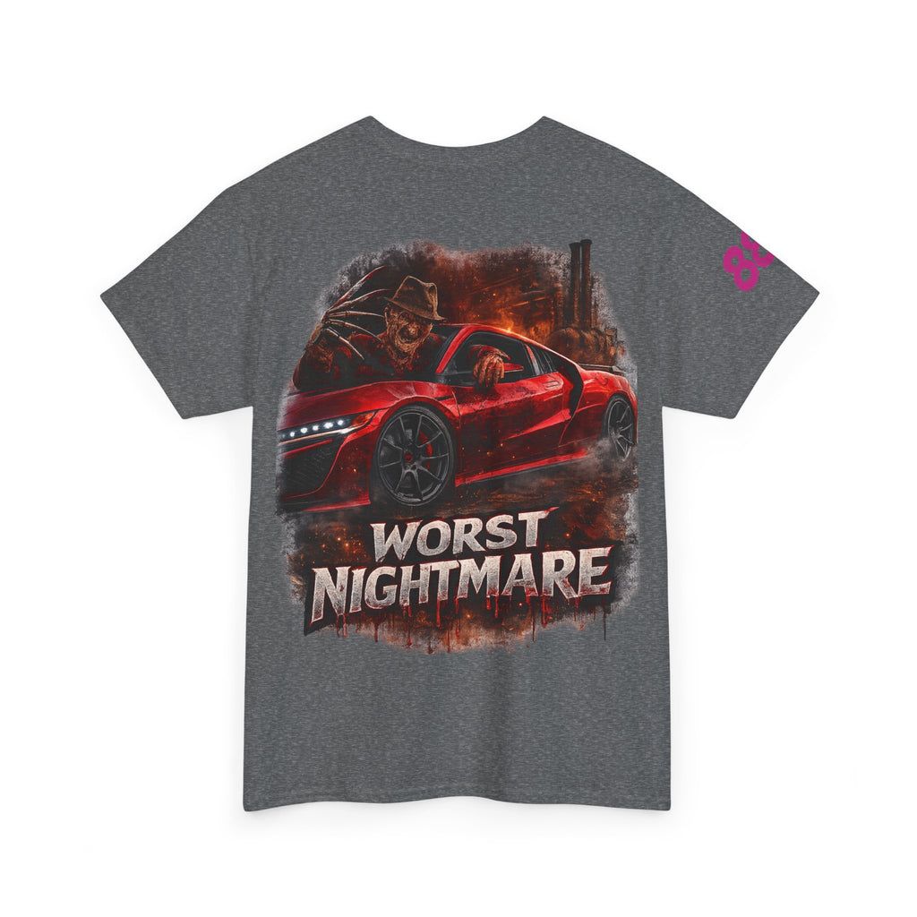 Graphic Tee — 'Worst Nightmare' Red Sports Car Streetwear T-Shirt