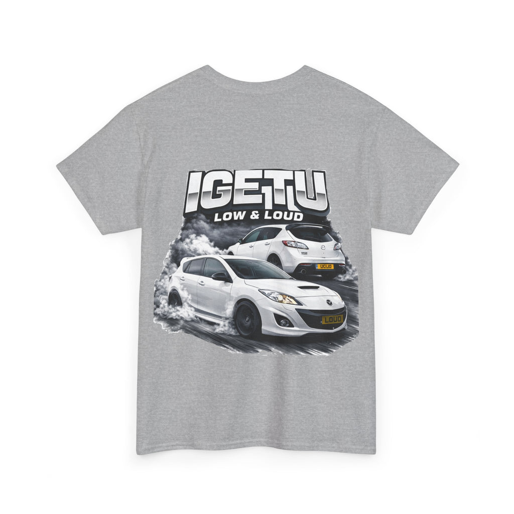 Car Crew T‑Shirt — “IGETTU Low & Loud” Graphic Tee