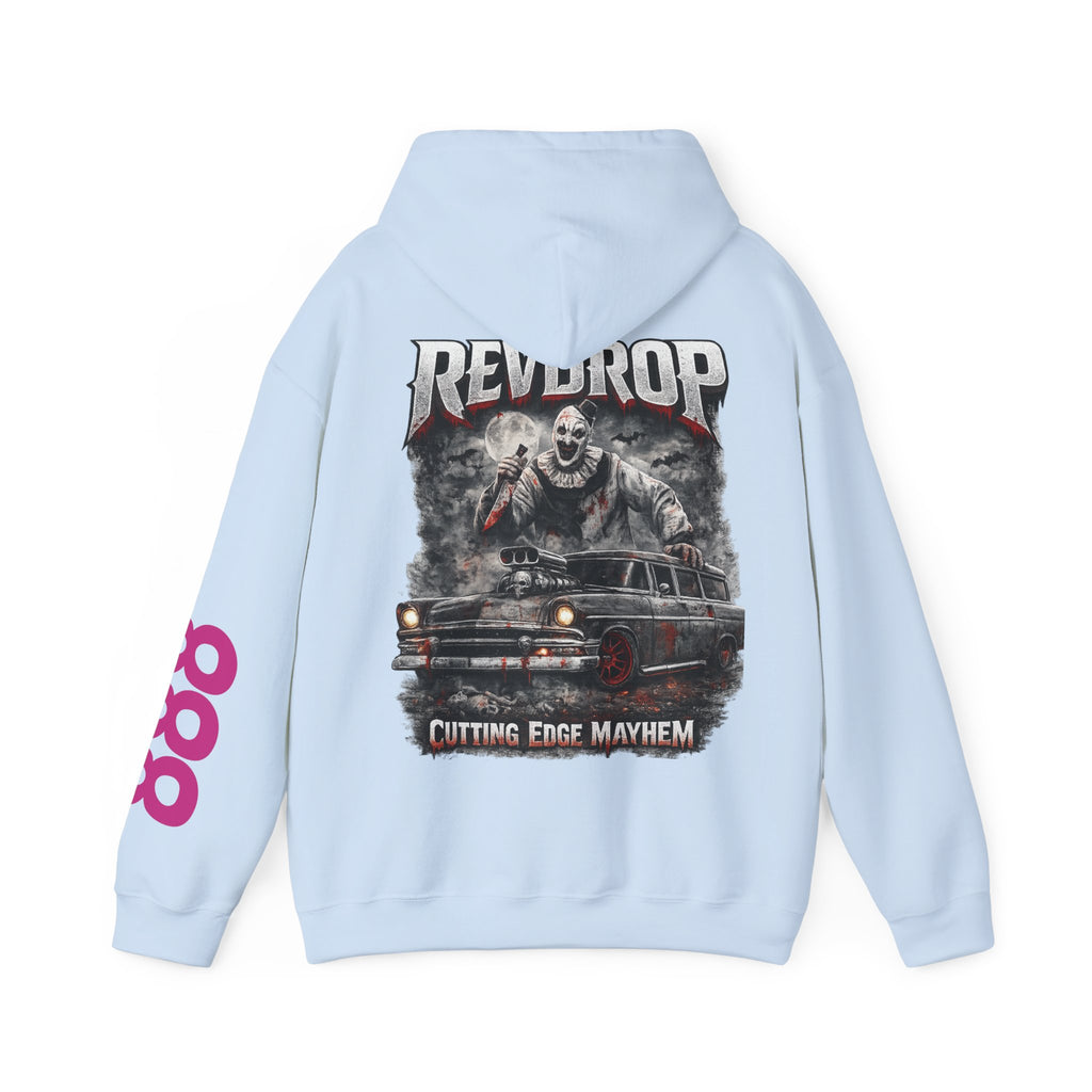 RevDrop “Cutting Edge Mayhem” Graphic Hoodie – art the clown hoodie