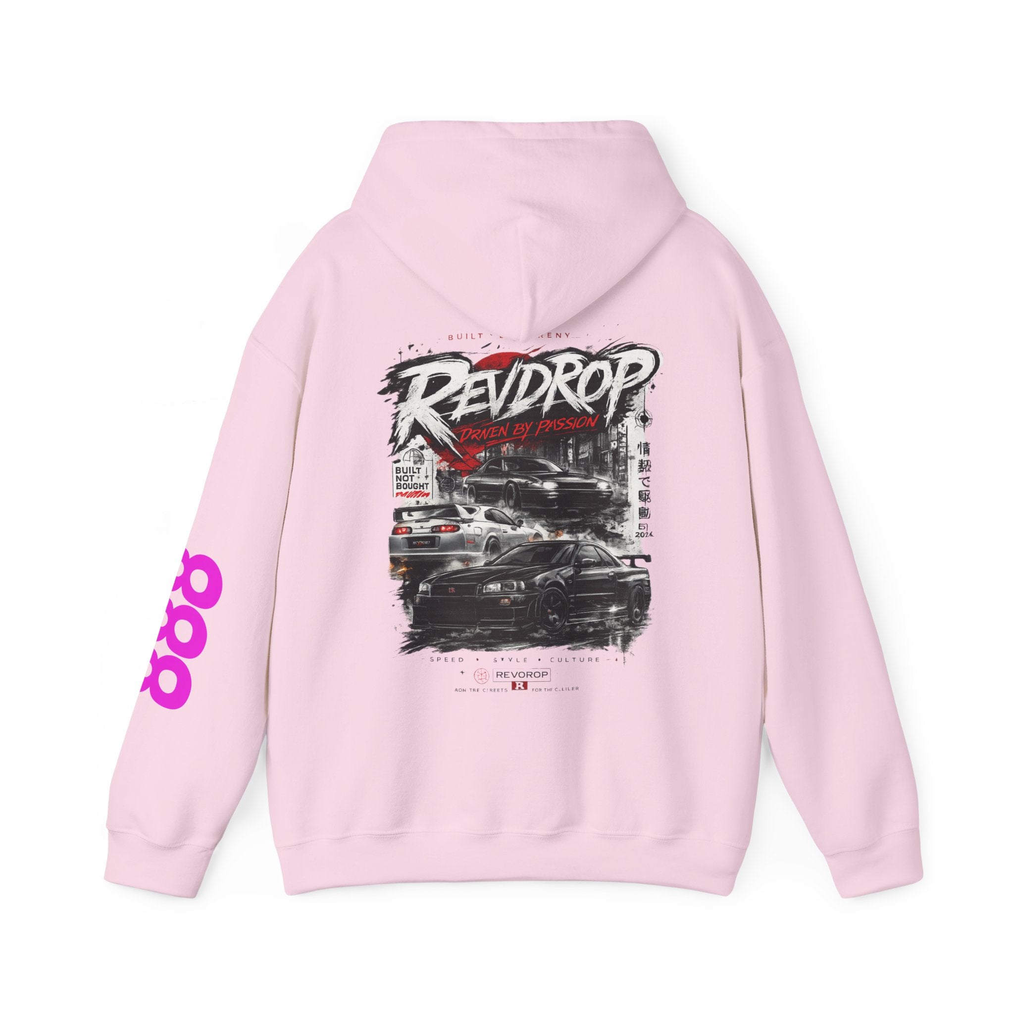 Ravedrop Racing Graphic Hoodie – Streetwear Car Club Pullover