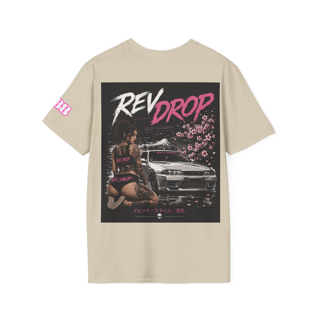 Retro Dream Logo T-Shirt — Vintage 80s Neon Chest Patch Tee
