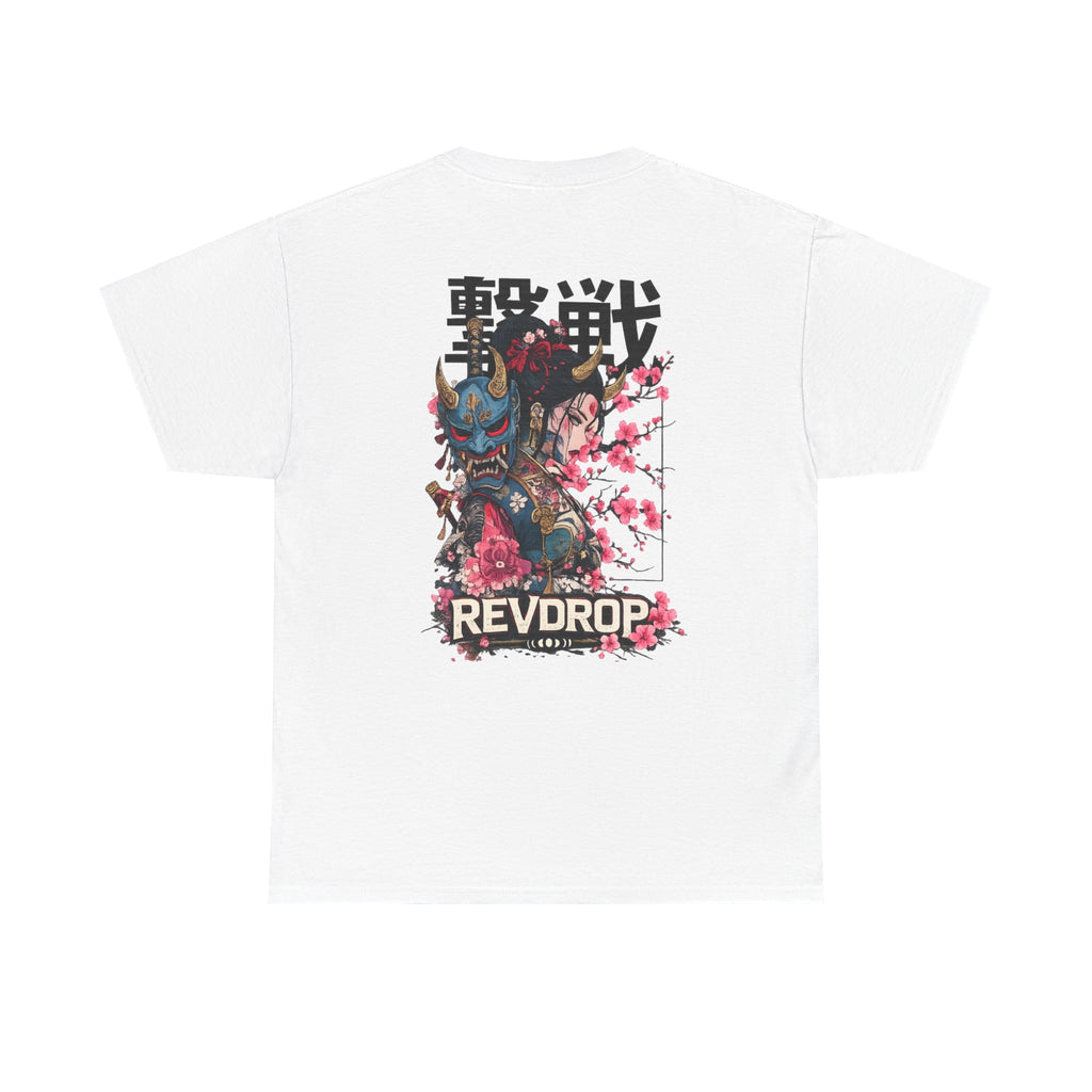 Samurai Oni Tee — 'REVDROP' Japanese Warrior Graphic T‑Shirt