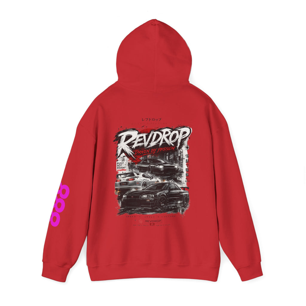 Ravedrop Racing Graphic Hoodie – Streetwear Car Club Pullover