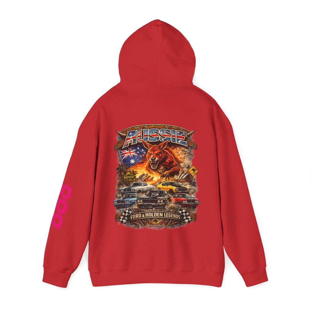 Aussie V8 Tribute Hoodie — Holden & Muscle Car Racing Graphic