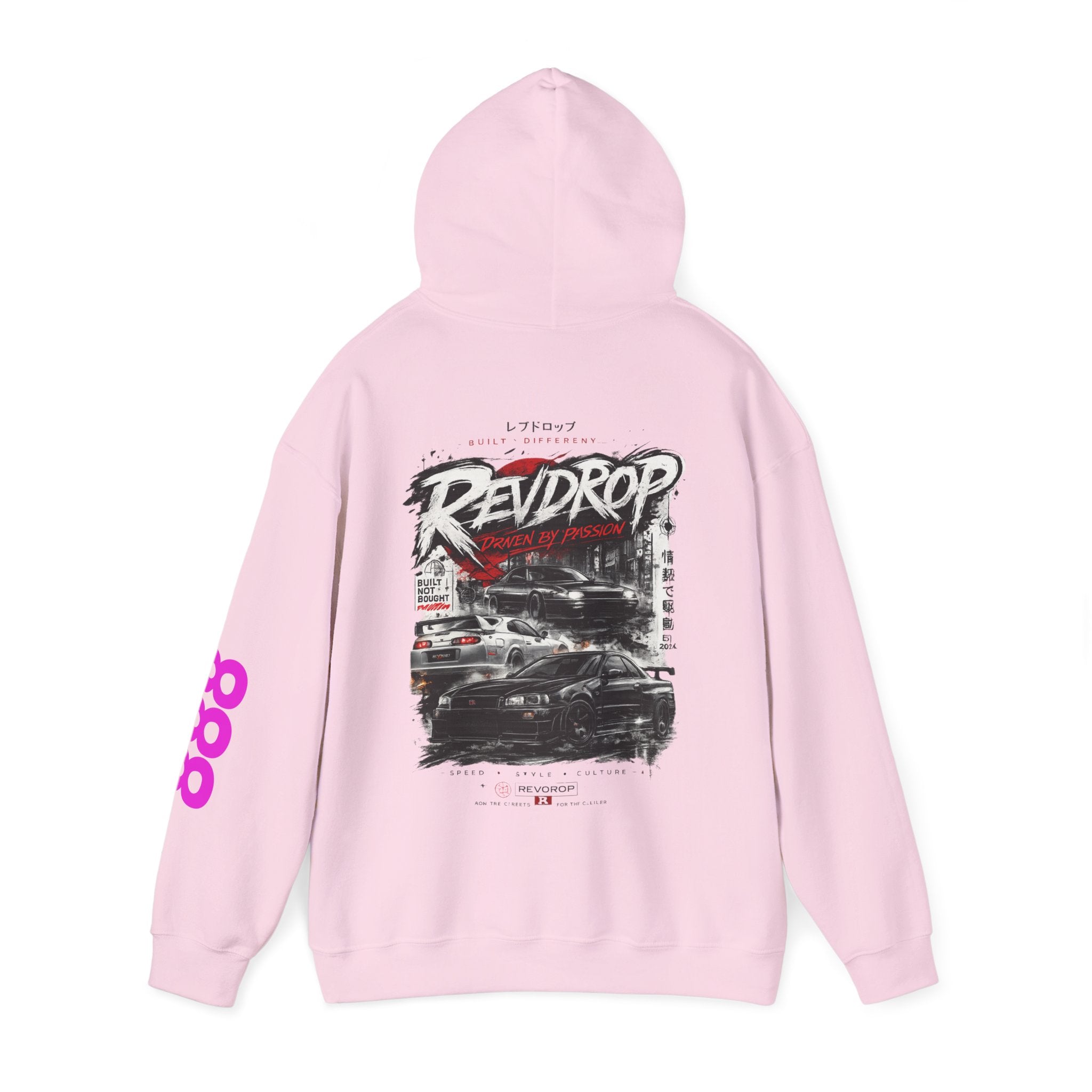 Ravedrop Racing Graphic Hoodie – Streetwear Car Club Pullover