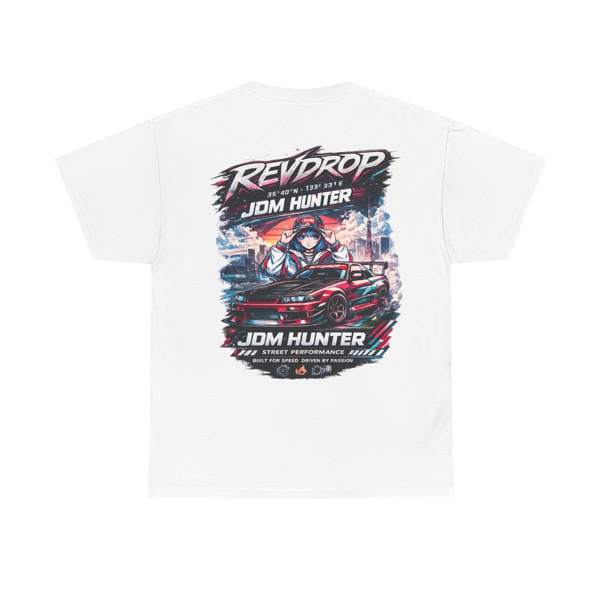 JDM Hunter RevDrop Graphic Tee — Japanese Street Racing Car Shirt