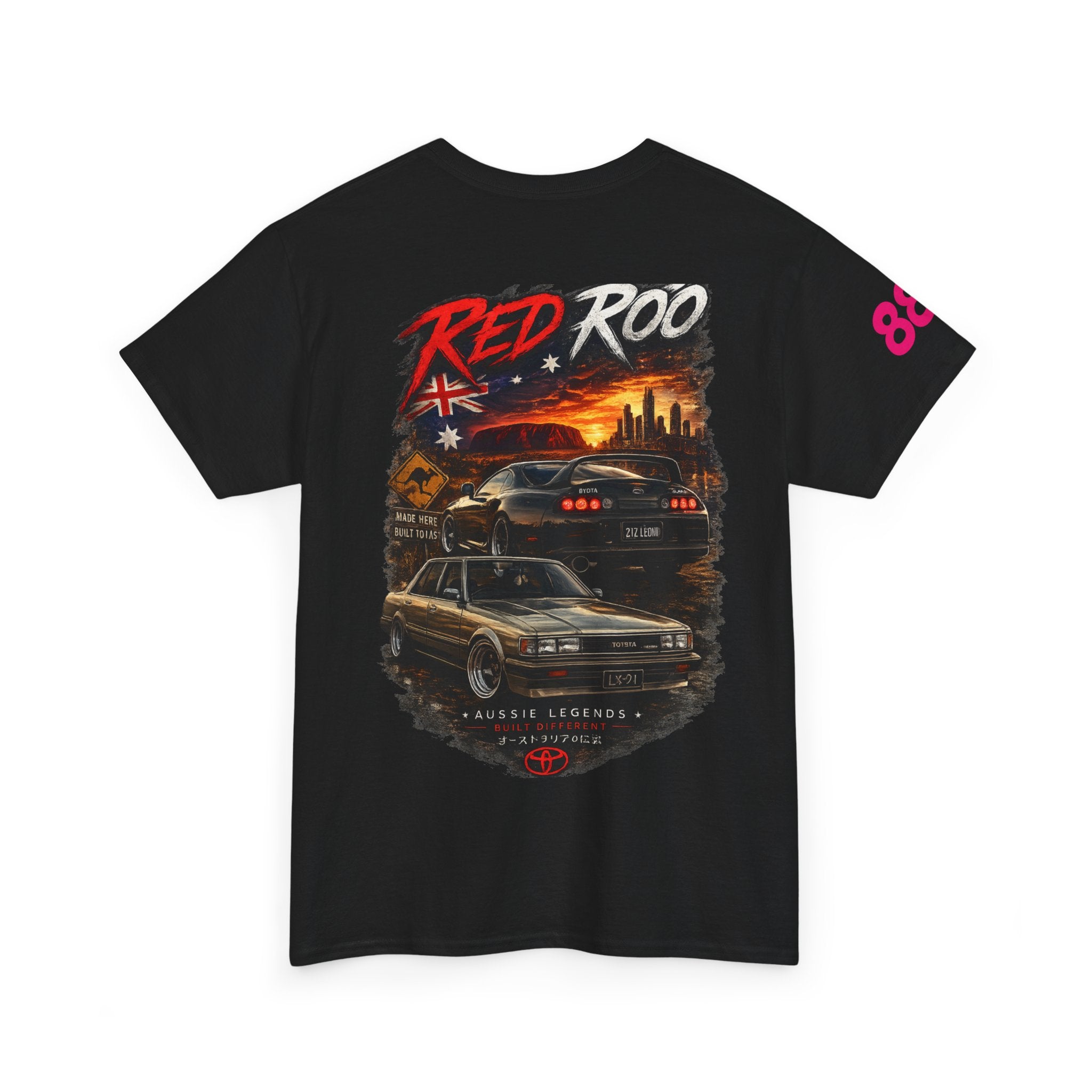 Red Roo Retro Muscle Car Tee