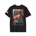 Retro Pink Neon Palm Badge T-Shirt
