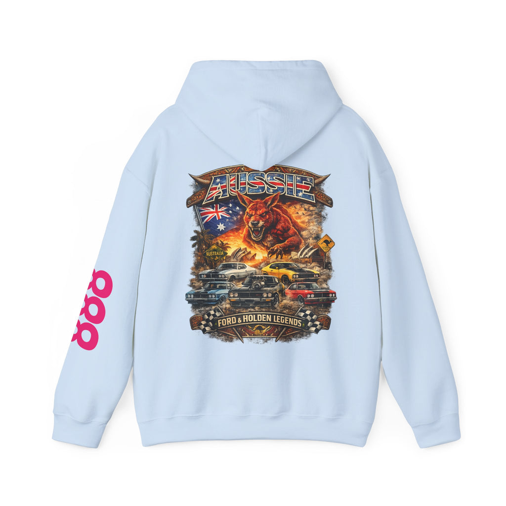 Aussie V8 Tribute Hoodie — Holden & Muscle Car Racing Graphic