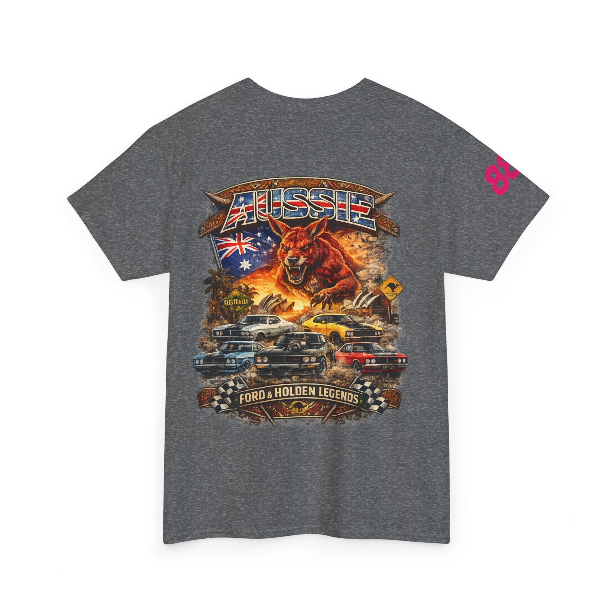 T-Shirt — Aussie V8 Muscle Car Graphic Tee (Ford & Holden Legends)