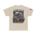 RevDrop “Cutting Edge Mayhem” Graphic Tee – Horror Clown & Muscle Car Streetwear T-Shirt