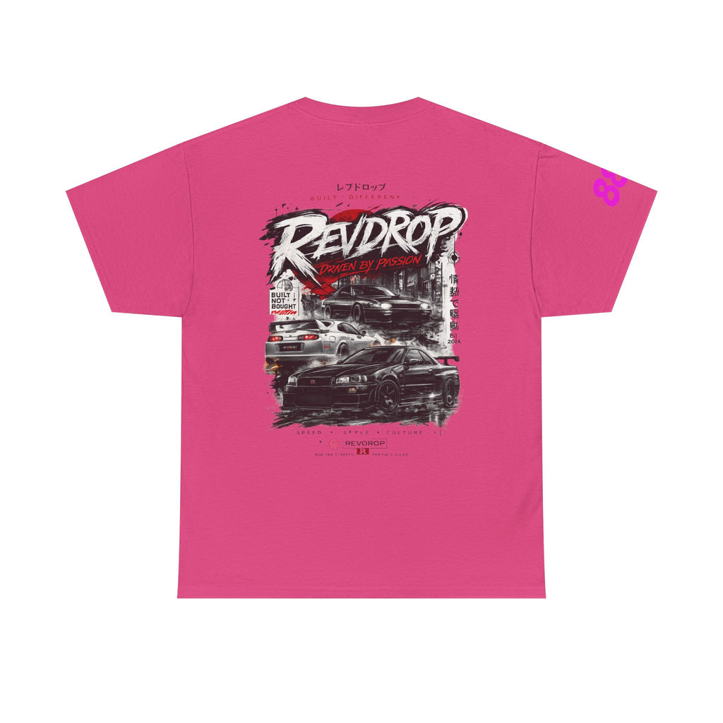 RevDrop Racing Tee — JDM Street Car Graphic T-Shirt