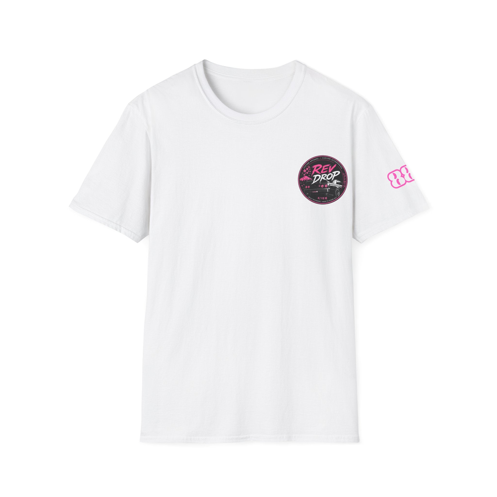 T-Shirt — Retro 'Red Drop' Beach Logo Chest Tee