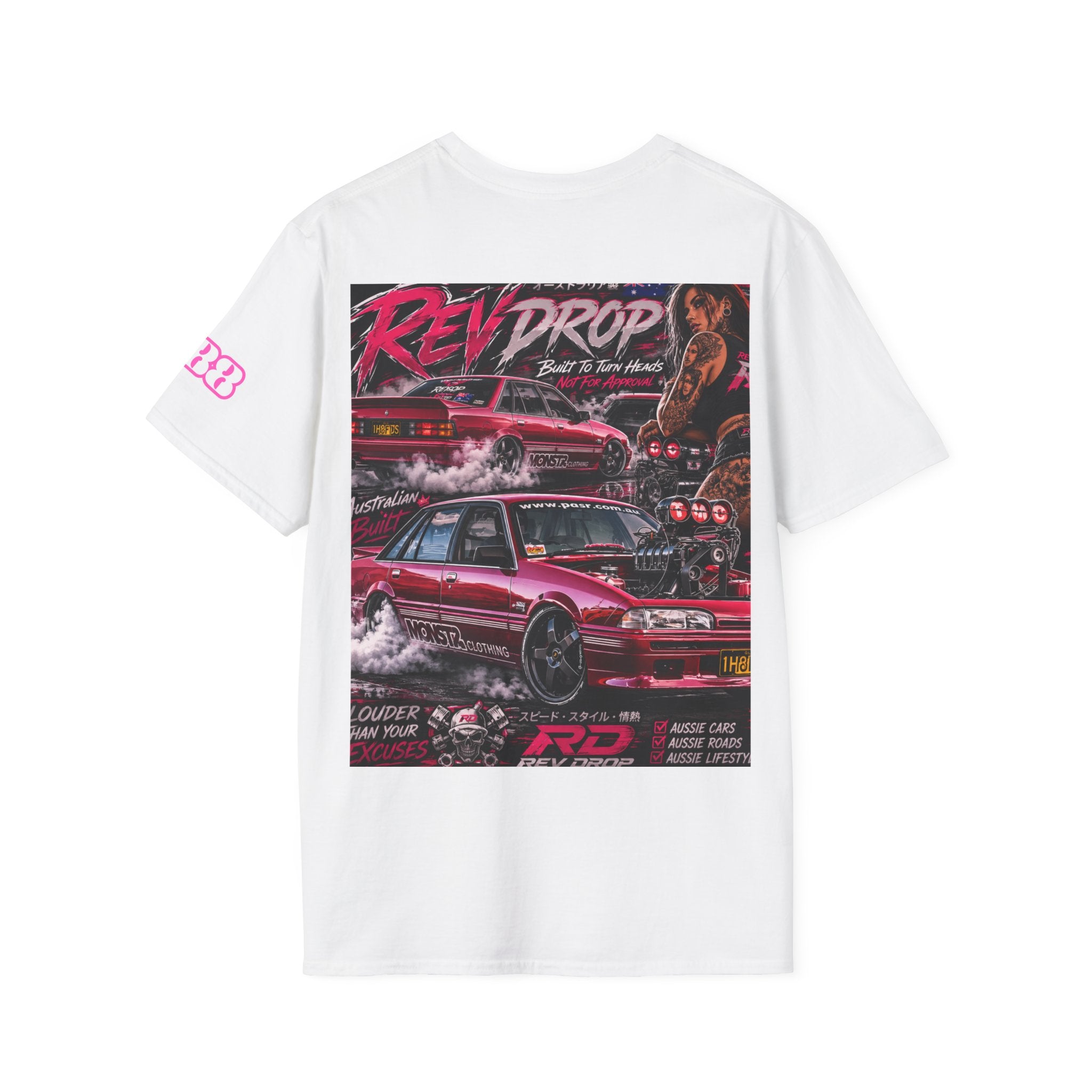 Retro Dream Badge Tee — Vintage Neon Graphic T-Shirt