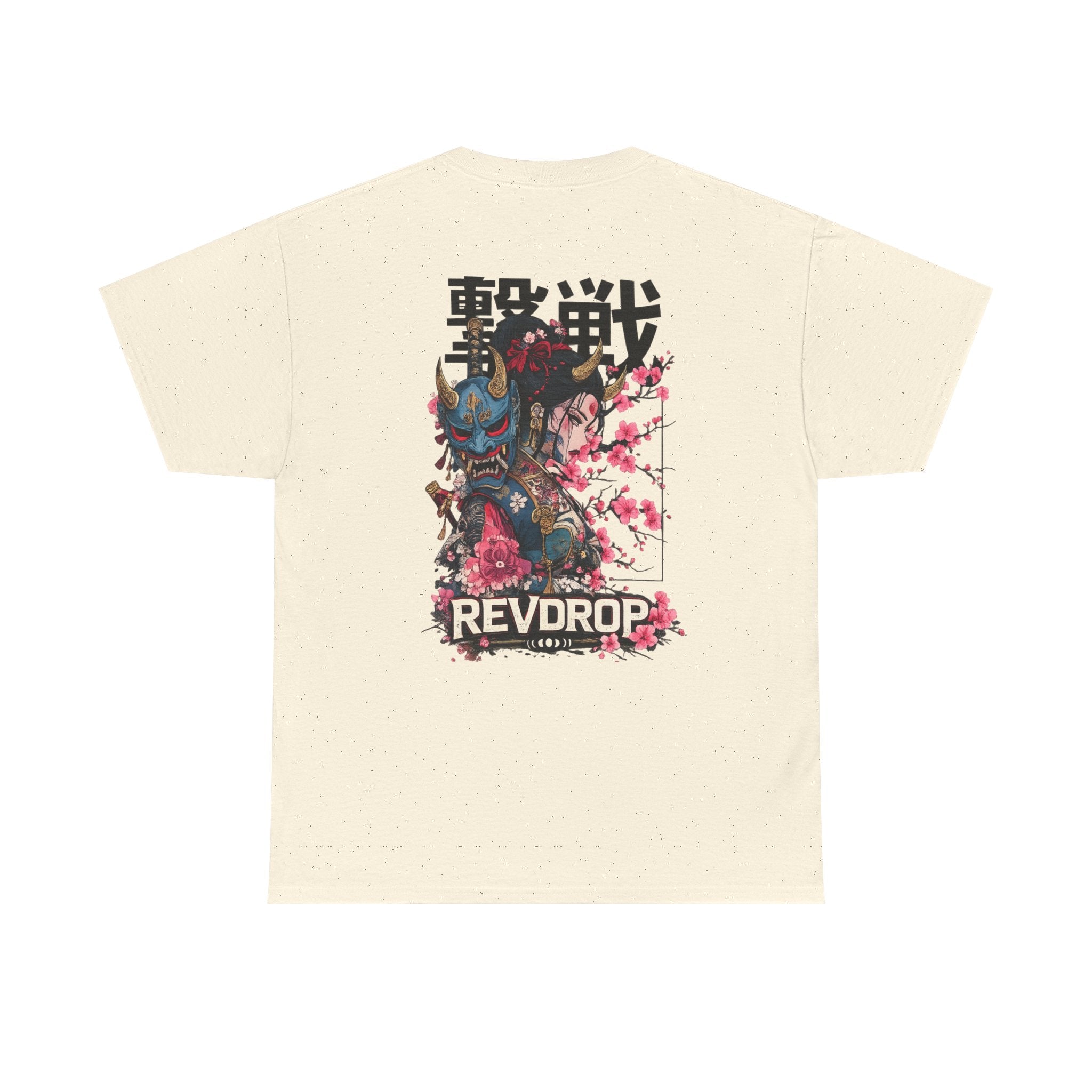 Samurai Oni Tee — 'REVDROP' Japanese Warrior Graphic T‑Shirt