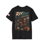 T-Shirt — Retro Drive Pink Palm Chest Logo
