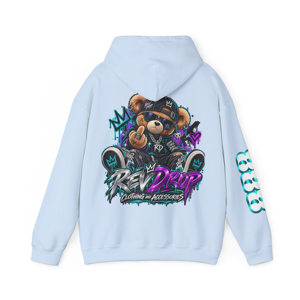 Hoodie - 'RevDrop' Streetwear Teddy Bear Graphic Hoodie