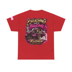 RevDrop Cruising For A Bruising – F*ck Cancer Unisex Graphic Tee 🎀💀🏁